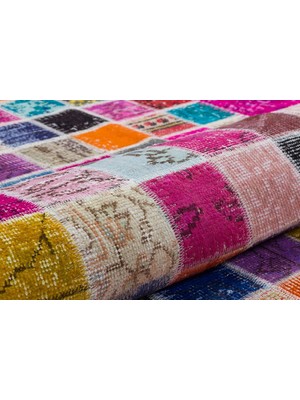 Patchwork Sbt Mozaık Fusıa 170X240CM 4.08M2 Patchwork Halı