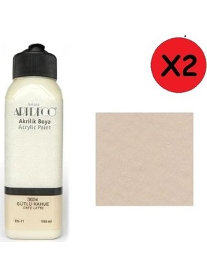 Artdeco Akrilik Boya 140 ml Sütlü Kahve 2 Adet
