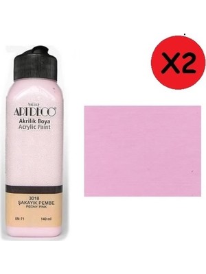 Artdeco Akrilik Boya 140 ml Şakayık Pem.Y070R-3018 2 Adet