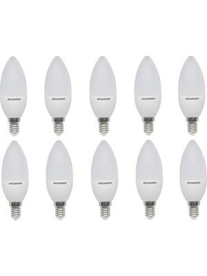 Sylvania E14 LED Mum Lamba 5 W Beyaz Işık 10'lu