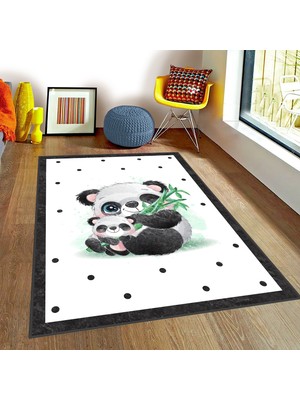 Bebişim Halı Bebişim Panda Desenli Bİ144 Çocuk Odası Halısı