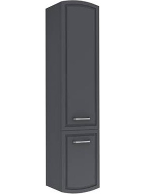 Kale Arte+ 35 cm Boy Dolap Mat Antrasit Sol (Krom Kulp)