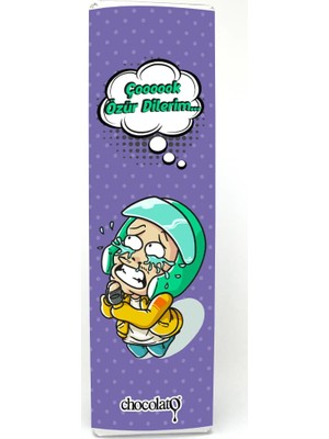 Chocolato Özür Dilerim 2 300 gr Bitter Fıstıklı Tablet Çikolata