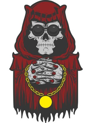 Sticker Atölyesi Kurukafa Sticker - 13029