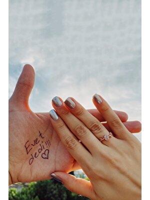 Melodi 14K Rose Gold Izlanda Evlilik Yüzüğü Ayarlanabilir Ölçü