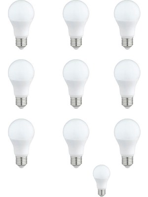 Pazariz  LED Ampul 9 Watt Beyaz Işık  Aydınlatma Lambası 10 Ad