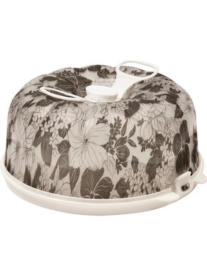 Geseus Moonstar Hava Geçirmez Kek Fanusu Pasta Saklama Kabı Özel Seri Çiçek Desenli