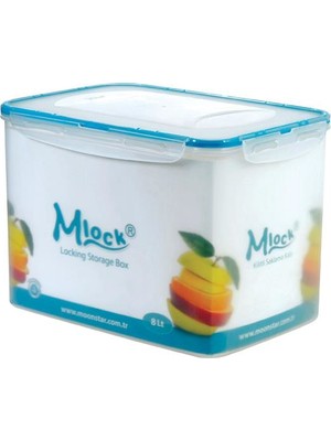 Geseus Moonstar Büyük Boy 8 Litre Hava Sızdırmaz Kilitli Kap Ml-176