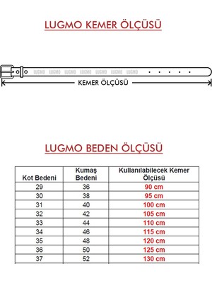 Lugmo 2 Adet  Deri Erkek Kemer 4 cm Siyah Kumaş ve Kot Uyumlu Lugmo