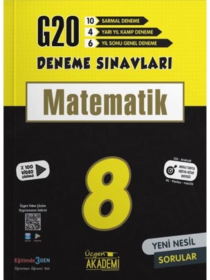 Ata Yayıncılık Üçgen 8. Sınıf G 20 Matematik Deneme Sınavları