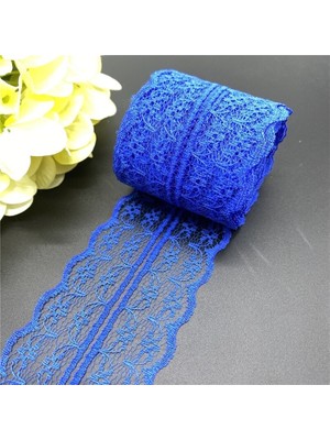Elmas Süs Saks Mavisi  Dantel Kurdele (6CM-10M)