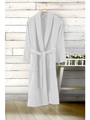 Ephemeris Pamuk Premium Unisex Bornoz - Select Beyaz