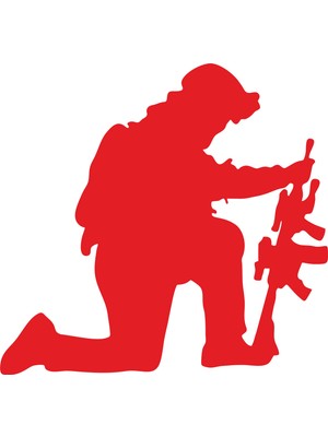 Sticker Fabrikası Asker Silüet Sticker 00682