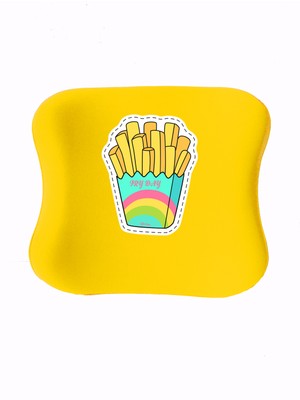 Officeküp Uzaktan Eğitim Çocuk Çalışma Masası Sandalyesi Visco Bel Yastığı - Sarı Fryz