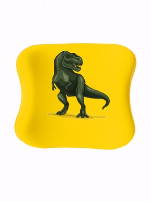 Officeküp Uzaktan Eğitim Çocuk Çalışma Masası Sandalyesi Visco Bel Yastığı - Sarı Dinozor