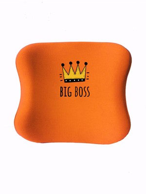 Officeküp Uzaktan Eğitim Çocuk Çalışma Masası Sandalyesi Visco Bel Yastığı- Turuncu Big Boss