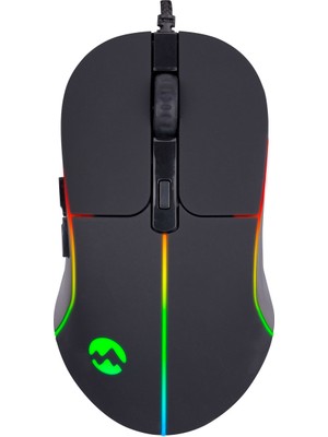 Everest Rage-X3 USB Siyah 7 Tuşlu Ledli 6400 Dpi  Oyuncu Mouse