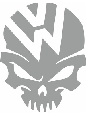 Sticker Fabrikası Volkswagen Kurukafa Kuru Kafa Sticker 00653