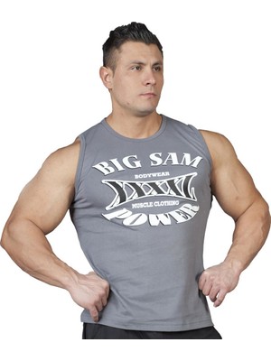 Big Sam Gym Antrenman Atleti Kolsuz Spor T-Shirt