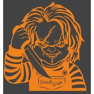 Chucky Transferli Oto Duvar Folyo Kesim Sticker ''sert Zeminler Için Uygun Folyo Kesim Sticker''