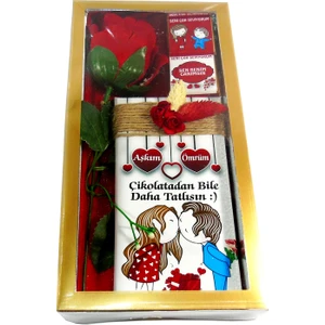 Tonti Ponti Kırmızı Güllü Sevgili Çikolata Kutusu