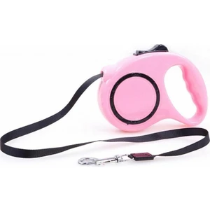 Otomatik Gezdirme Tasması Makaralı 3 Mt. Pembe