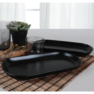 Kayık Noyan Mat Siyah Tabak 30 cm
