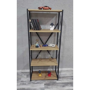 Ihk Sanat - Metal Kitaplık 5 Raflı Kitaplık Dosya Kitap Rafı Ofis Ev Rafı Rafı Keçe İHKKTPLIK01