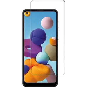 Samsung Galaxy A21 Ekran Koruyucu Kısa Temperli Sert Cam 9H Kırılmaz Cam Koruma Maxi