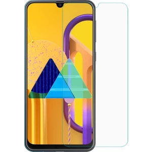 Samsung Galaxy M21 Ekran Koruyucu Kısa Temperli Sert Cam 9H Kırılmaz Cam Koruma Maxi