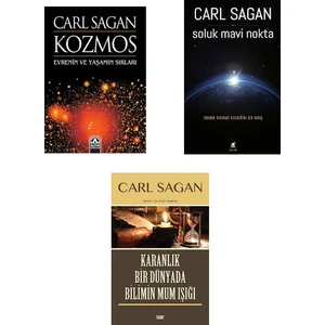 Carl Sagan 3 Kitap Bilim ve Uzay Seti (Kozmos- Soluk Mavi Nokta- Karanlık Bir Dünyada Bilimin Mum İşığı)