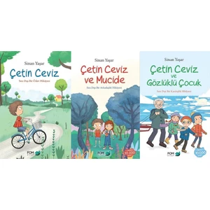 Çetin Ceviz Serisi 3 Kitap Set Sinan Yaşar (Çetin Ceviz- Çetin Ceviz ve Mucide- Çetin Ceviz ve Gözlüklü Çocuk)