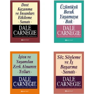 Dale Carnegie 4 Kitap Kişisel Gelişim Seti (Dost Kazanma ve İnsanları Etkileme Sanatı-Üzüntüyü Bırak Yaşamaya Bak-İşten ve Yaşamdan Zevk Almanın Yolları-Söz Söyleme ve İş Başarma Sanat)