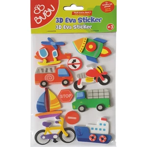 Küçük Araçlar Eva 3D Sticker Model 2