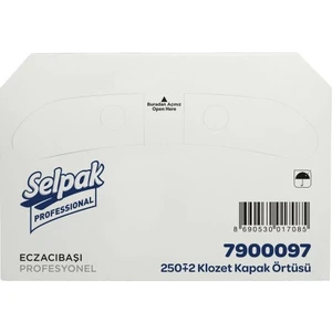 Selpak Professional Klozet Kapak Örtüsü 250'LI Koli Içi 10 Paket