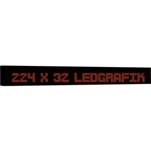 Kayan Yazı LED Tabela Kırmızı 224 x 32 cm