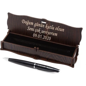 Isme Özel Tükenmez Kalem Mat Siyah