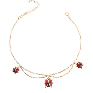 Harem Altın Uğur Böceği Gümüş Bileklik