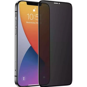 Apple iPhone 12 Pro Max Kırılmaz Cam Privacy Hayalet Tam Kaplayan Ekran Koruyucu