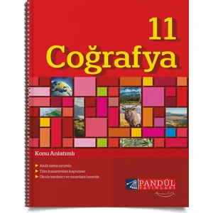Pandül Yayınları 11. Sınıf Coğrafya Defteri