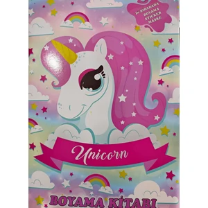 Unicorn Boyama Kitabı Maske ve Stickerlı