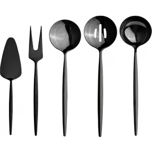 9000 5 Parça Titanyum Black Servis Takımı