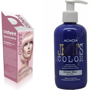 JEAN'S COLOR  Saç Boyası Mavi Rüya  + Ostwint Saç Açıcı