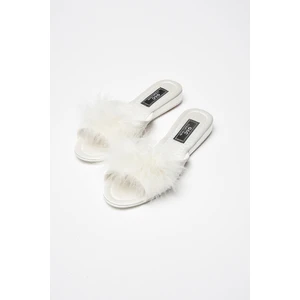 Kadın Ekru Gelin Çeyiz Terliği