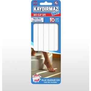 Banyo Kaydırmaz Bant Küvet,Havuz,Duşakabin,Zemin Kaydırmaz 10Adet 1 Paket