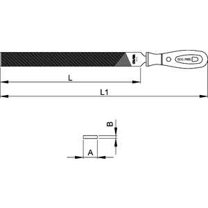 Ceta Form J55-H Serisi Standart Eğeler (Ergonomik Saplı)