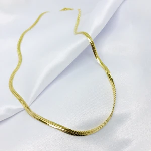 Gökdeniz 925 Gold Kobra Model Zincir Gümüş Kolye