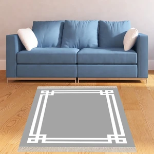 Bona Fortuna Geometrik Desenli Dijital Baskı Yıkanabilir Kaymaz Taban Düz Model Salon Halısı ve Yolluk