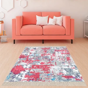 Bona Fortuna Batik Desenli Renk Geçişli Dijital Baskı Yıkanabilir Kaymaz Taban Salon Halısı ve Yolluk