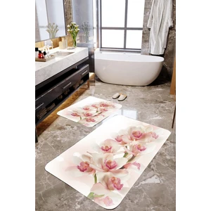 Mekta Home Orkide Desenli 2'li Banyo Paspas Takımı MKTPP-2053 60 x 100 cm 50 x 60 cm